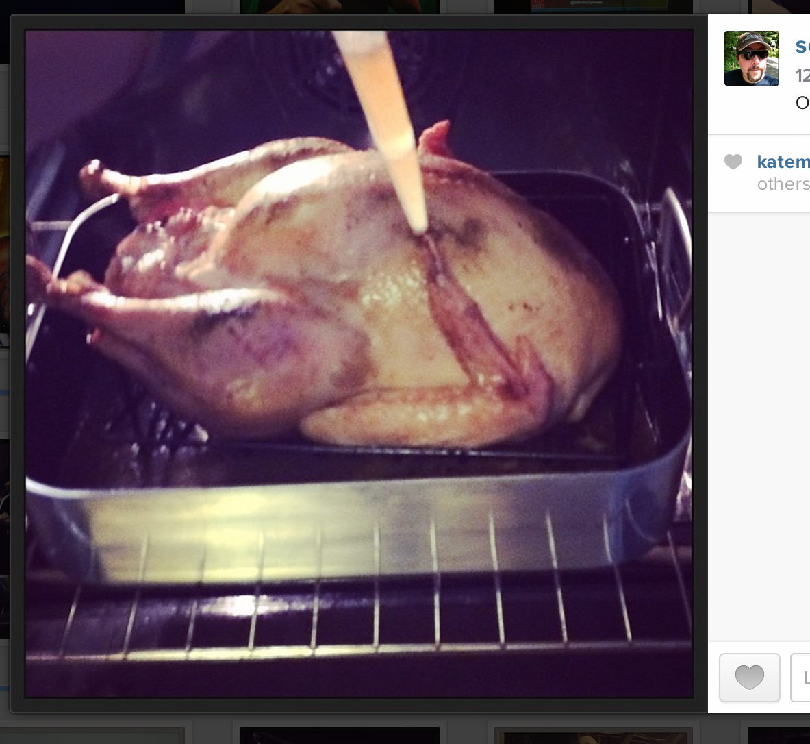 Instagram Turkey for Thanksgiving