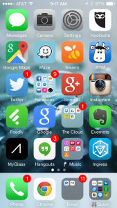 iPhone Home Screen