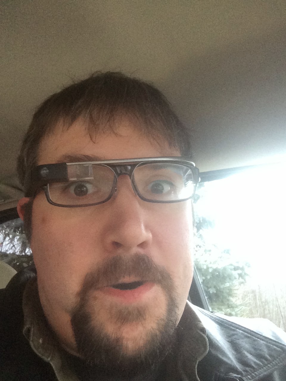 Wearing Google Glass