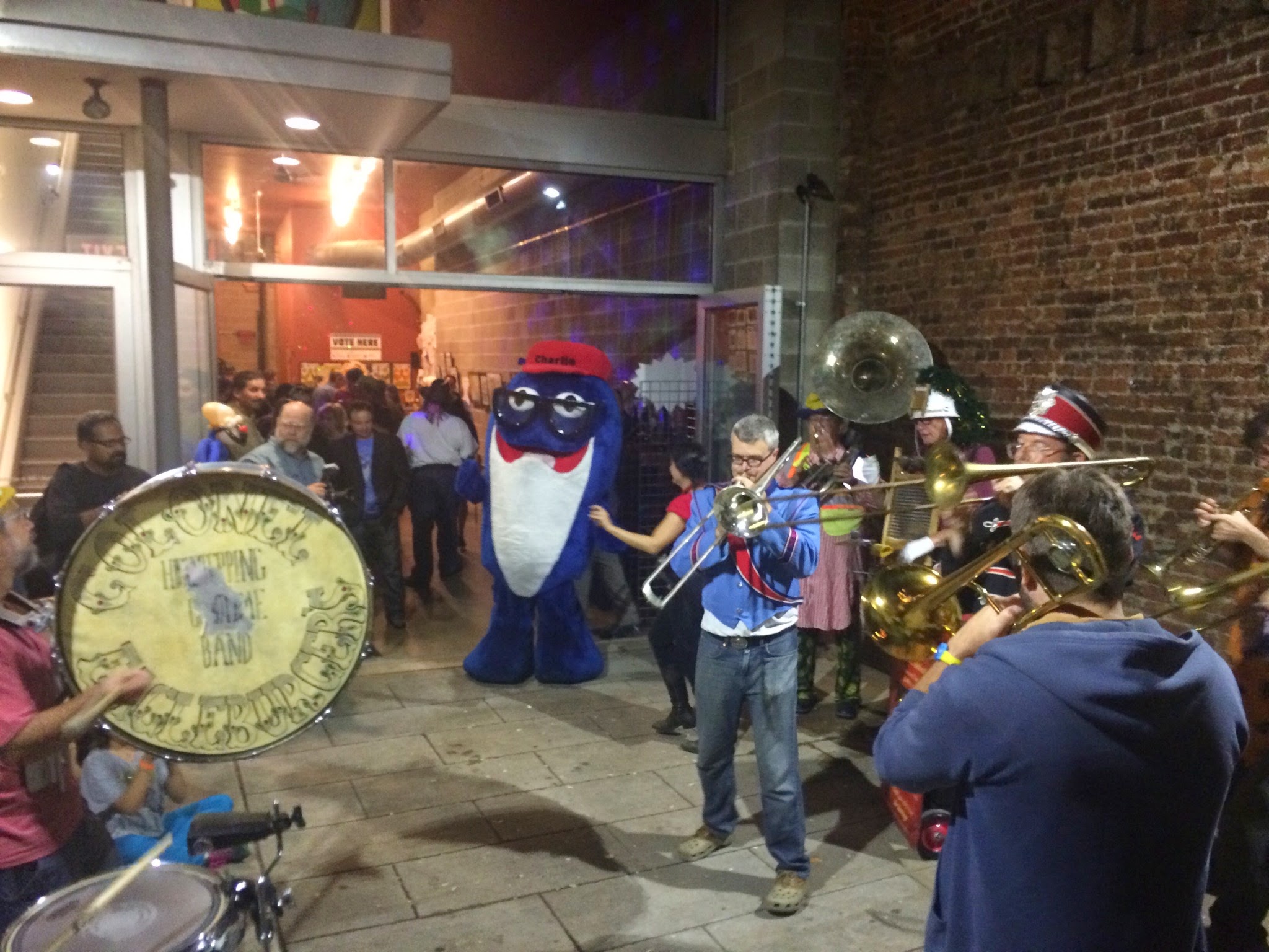 Charlie Tuna and a Marching Band at The Toonseum